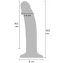 GET REAL DILDO REALISTA VIBRADOR DE SILICONA MORADO 195 CM
