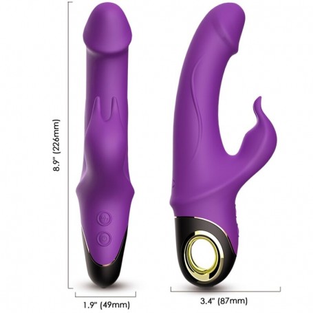 ARMONY METEROR DILDO VIBRADOR RABBIT VIOLETA