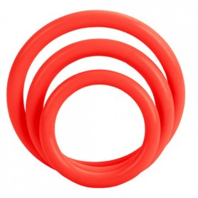 CALEXOTICS SET TRES ANILLAS ERECCIoN ROJO
