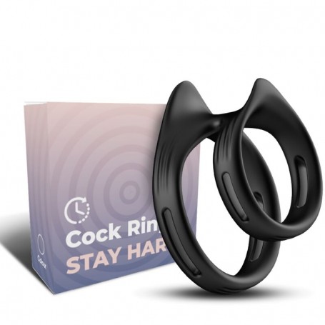ARMONY DUALRING ANILLO DOBLE ELaSTICO NEGRO