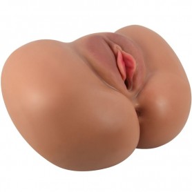 CRAZY BULL LUNA TRASERO VIBRADOR CON VAGINA Y ANO REALiSTICO CONTROL REMOTO