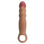 PRETTY LOVE FUNDA PARA PENE TEXTURIZADA CON VIBRACIoN Y CONTROL REMOTO