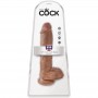 KING COCK PENE REALiSTICO CON TESTiCULOS 198 CM CARAMELO