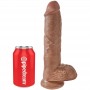 KING COCK PENE REALiSTICO CON TESTiCULOS 198 CM CARAMELO