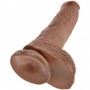 KING COCK PENE REALiSTICO CON TESTiCULOS 198 CM CARAMELO