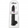 KING COCK PENE REALiSTICO CON TESTiCULOS 305 CM NEGRO