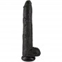 KING COCK PENE REALiSTICO CON TESTiCULOS 305 CM NEGRO