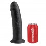 KING COCK PENE NEGRO 25 CM