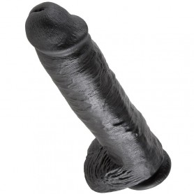 KING COCK PENE REALISTICO NEGRO 28 CM