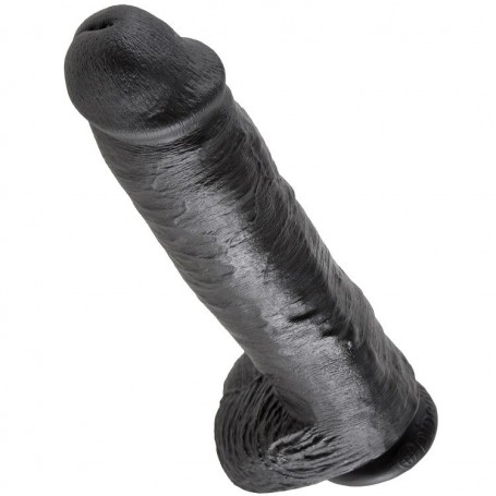KING COCK PENE REALISTICO NEGRO 28 CM