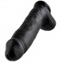 KING COCK PENE REALISTICO NEGRO 3048 CM