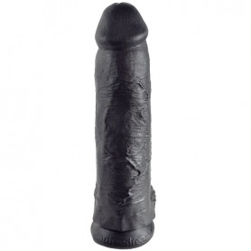 KING COCK PENE REALISTICO NEGRO 3048 CM