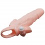 BAILE BRAVE MAN FUNDA PENE ANAL Y CLiTORIS VIBRADOR 165 CM NATURAL