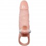BAILE BRAVE MAN FUNDA PENE ANAL Y CLiTORIS VIBRADOR 165 CM NATURAL
