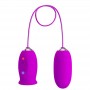 PRETTY LOVE DAISY HUEVO DUAL VIBRADOR RECARGABLE MORADO