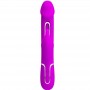 PRETTY LOVE KAMPAS VIBRADOR RABBIT 3 EN 1 MULTIFUNCIoN CON LENGUA FUCSIA