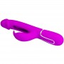 PRETTY LOVE KAMPAS VIBRADOR RABBIT 3 EN 1 MULTIFUNCIoN CON LENGUA FUCSIA