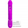 PRETTY LOVE KAMPAS VIBRADOR RABBIT 3 EN 1 MULTIFUNCIoN CON LENGUA FUCSIA