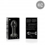 NEBULA SERIES BY IBIZA MODELO 2 PLUG CRISTAL TRANSPARENTE 11 CM O 35 CM