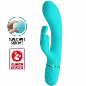 PRETTY LOVE SCOCCO VIBRADOR RABBIT TURQUESA