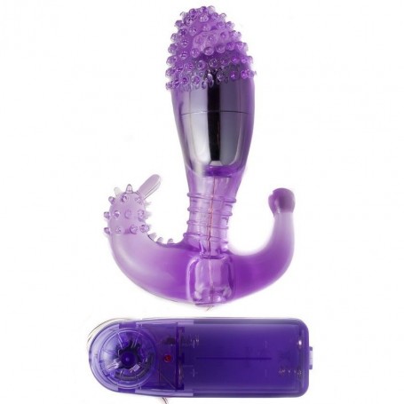 BAILE ESTIMULADOR LILA VAGINAL Y ANAL CON VIBRACIoN