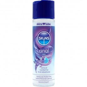 SKINS ANAL LUBRICANTE HiBRIDO BASE DE AGUA SILICONA 130 ML
