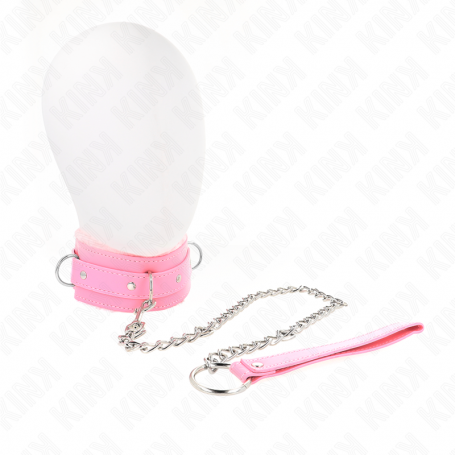 KINK COLLAR CON CORREA 65 CM CON RESTRICCIONES ROSA AJUSTABLE 36 42 CM X 55 CM