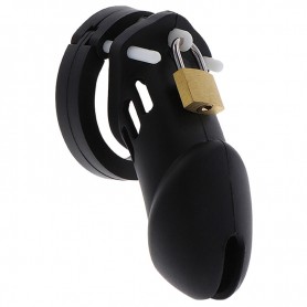 HIDDEN DESIRE EXTREME JAULA DE CASTIDAD SILICONA TALLA L NEGRO