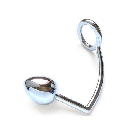 METAL HARD ANILLO CON GANCHO ANAL 50MM
