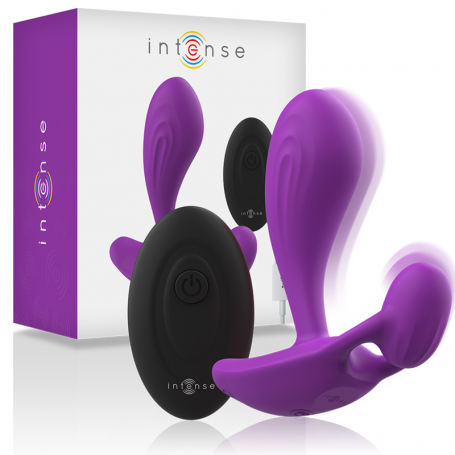INTENSE SHELLY DUO ANAL PERINEO VAGINAL CLITORIS REMOTO MORADO