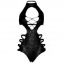 LEG AVENUE BODY DE ENCAJES TALLA uNICA NEGRO
