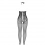 SUBBLIME 951849 BODYSTOCKING DE REJILLA COPA ABIERTA Y CUELLO HALTER NEGRO TALLA uNICA