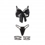 SUBBLIME 955205 SET SUJETADOR CON LAZO NEGRO AJUSTABLE L XL