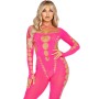 LEG AVENUE BODYSTOCKING ROSA CON ESPALDA ABIERTA TALLA uNICA