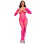 CHILIROSE CR 4894 BODYSTOCKING MALLA ROSA NEON S M