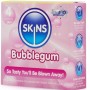 SKINS PRESERVATIVOS PREMIUM SABOR CHICLE PACK 4