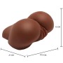ACT BIG ASS MASTURBADOR REALISTA CON VIBRADOR MARRoN