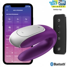SATISFYER DOUBLE FUN PARTNER VIBRADOR LILA
