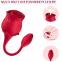 ARMONY ROSA SUCCIONADOR DE CLiTORIS VIBRADOR 10 MODOS ROJO