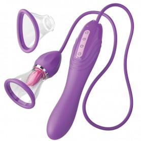 FANTASY FOR HER ULTIMATE PLEASURE MAX MANGUERA DE SUCCIoN CON LENGUA ESTIMULADORA MORADO