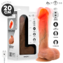MR INTENSE LOGAN DILDO VIBRADOR SILICONA CON EFECTO CALOR Y CONTROL REMOTO 20 CM Ø 41 CM