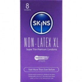 SKINS PRESERVATIVOS SIN LATEX XL PACK 8