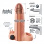 FANTASY X TENSIONS FUNDA EXTENSORA VIBRATORIA REAL FEEL 5 CM COLOR BEIGE