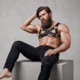 FETISH SUBMISSIVE ATTITUDE ARNeS BULLDOG AJUSTABLE NEOPRENO PECHO CRUZADO CON CREMALLERAS HOMBRE