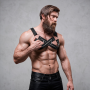FETISH SUBMISSIVE ATTITUDE ARNeS BULLDOG AJUSTABLE NEOPRENO PECHO CRUZADO CON CREMALLERAS HOMBRE