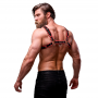 FETISH SUBMISSIVE ATTITUDE ARNeS ECOPIEL PECHO HOMBRE NEGRO ROJO