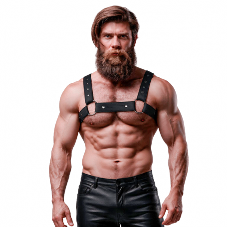 FETISH SUBMISSIVE ATTITUDE ARNeS DEPORTIVO AJUSTABLE NEOPRENO PECHO HOMBRE