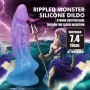 POWER MONSTERS ATLANTEANS DILDO REALiSTICO CON VENTOSA 19 CM Ø 5 CM AZUL Y MORADO