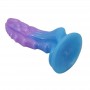POWER MONSTERS ATLANTEANS DILDO REALiSTICO CON VENTOSA 19 CM Ø 5 CM AZUL Y MORADO