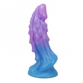 POWER MONSTERS ATLANTEANS DILDO REALiSTICO CON VENTOSA 19 CM Ø 5 CM AZUL Y MORADO